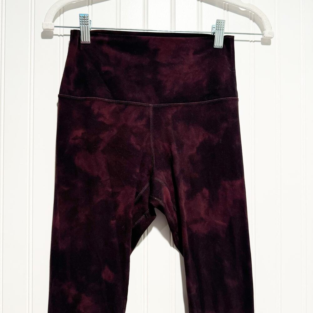 Lululemon Set Align Tank Align Pant Nulu Diamond Dye Cassis Size 6 - Picture 9 of 12